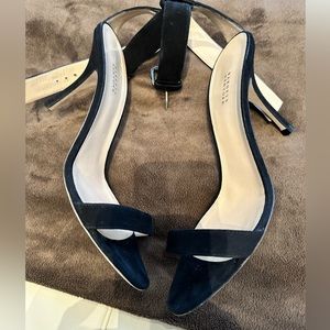 Black Suede Barneys New York Sandals Size 39.5